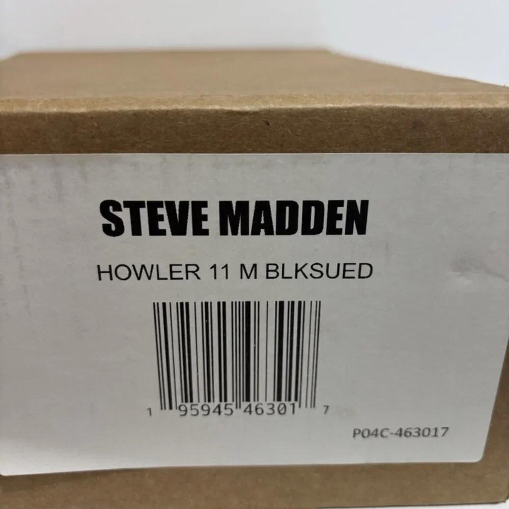 Steve Madden Women’s Howler Black Suede Chelsea Boots, Size 11 M